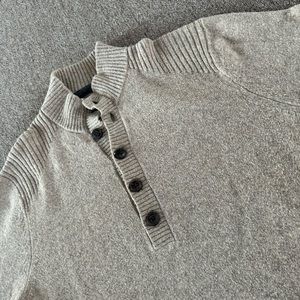 Rei Wool Blend Sweater Beige Men’s Size Xl 5‎ Button Closure Pullover